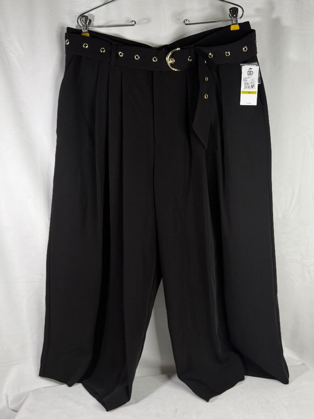 DO by Dee Ocleppo br Women's Mariana Belted Wide Leg Cropped Pants Size 14
